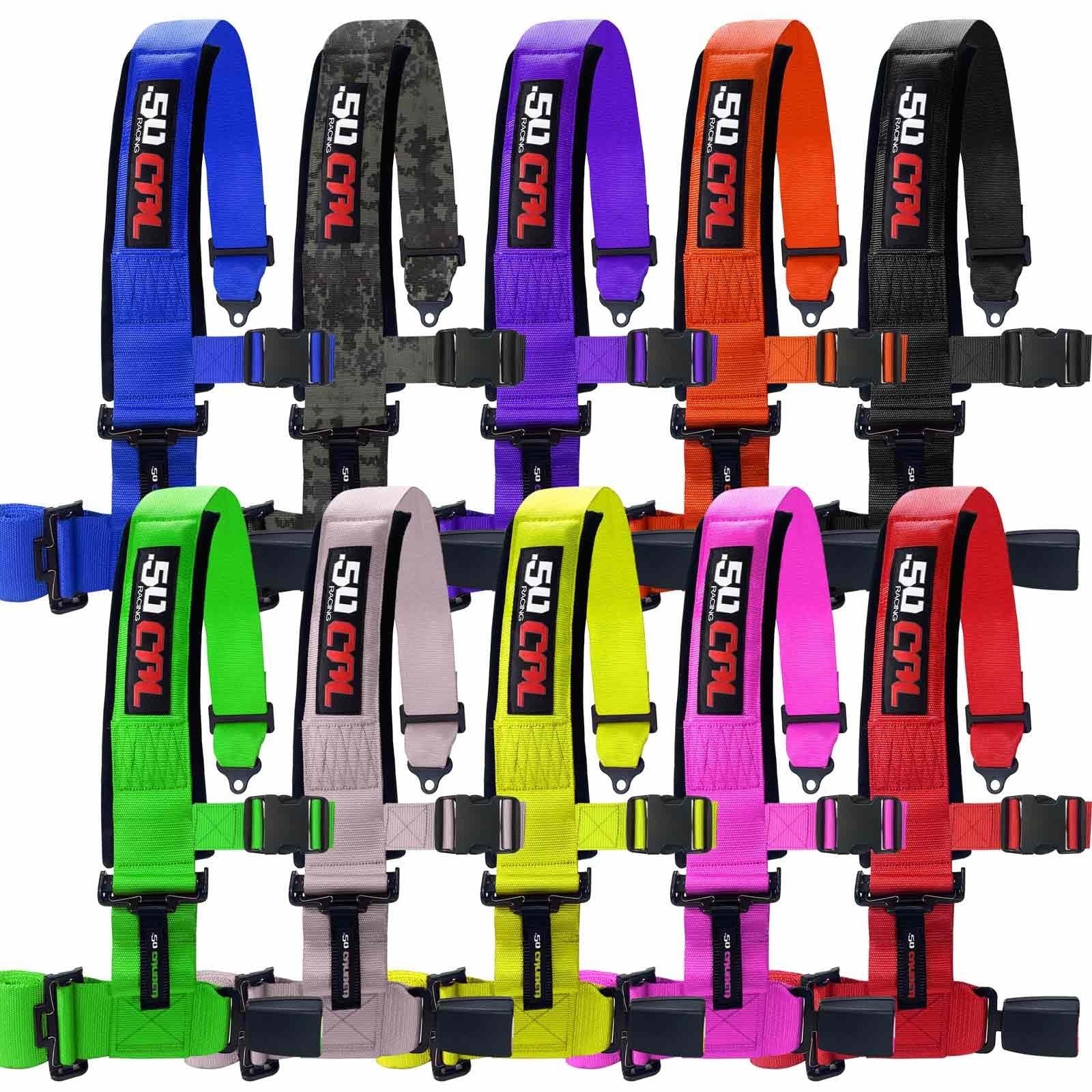 2" & 3" 4 point Harness with push button release