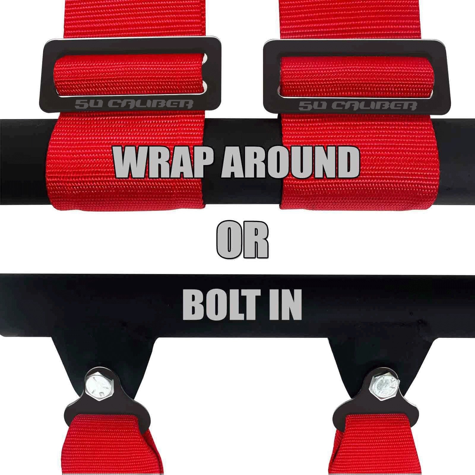 2" & 3" 4 point Harness with push button release