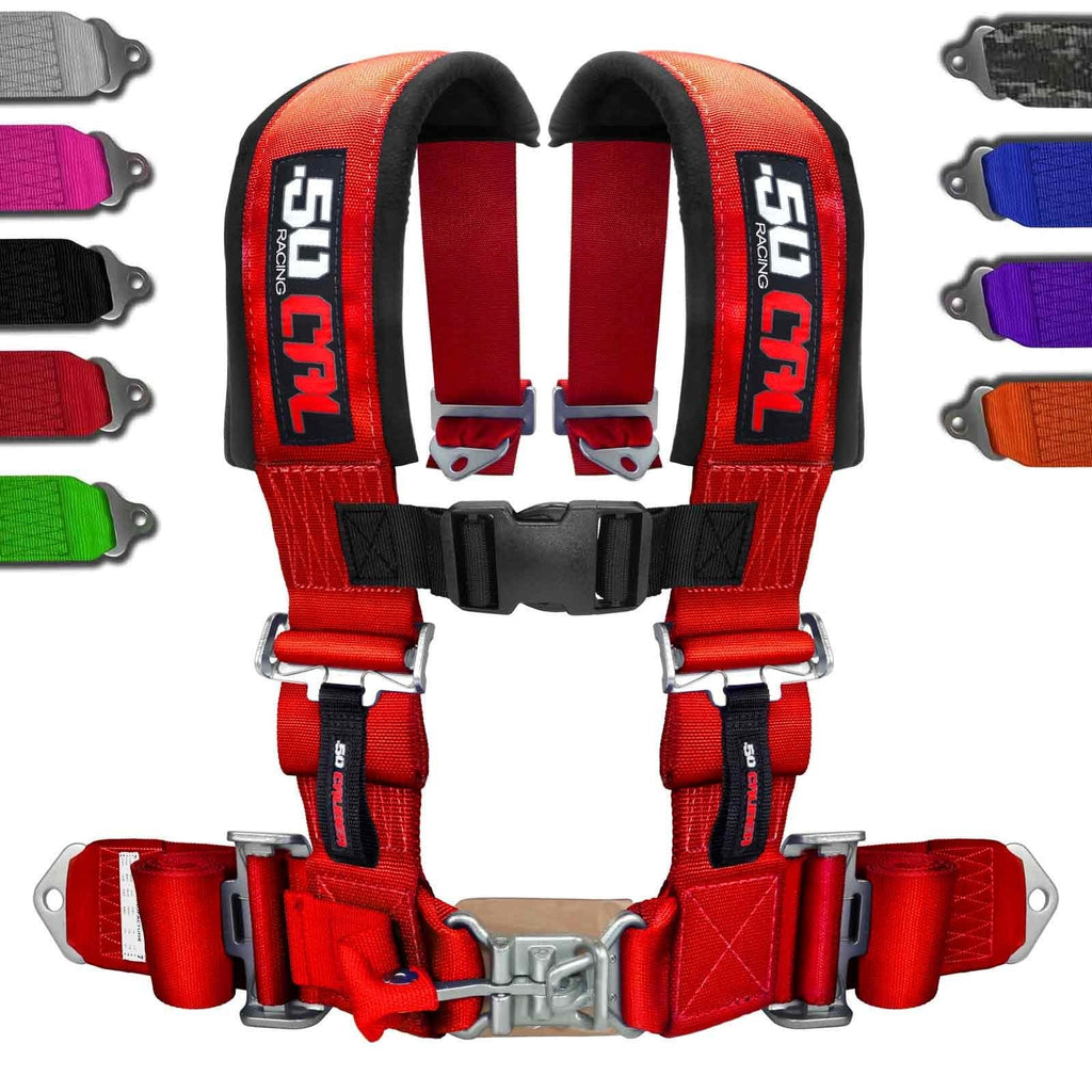 3" 4 point Harness Seat Belt 50 Caliber Racing