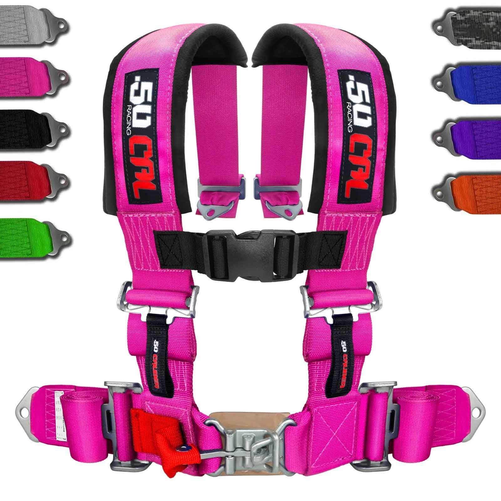 3" 4 point Harness Seat Belt 50 Caliber Racing