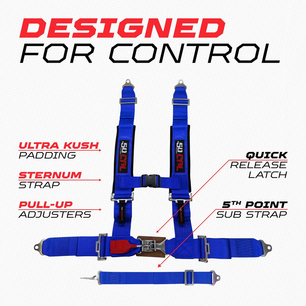 2" 5 point Harness 50 Caliber Racing Harness