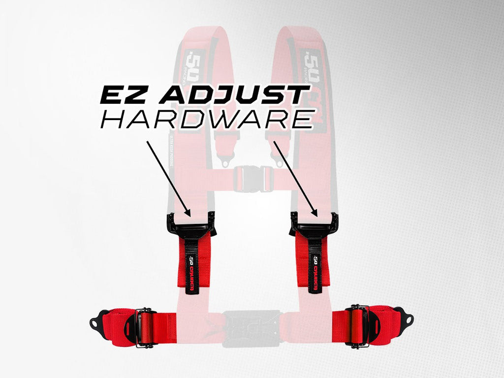 2" & 3" 4pt & 5pt Elite Series Race Latch "EZ" Adjust Harness