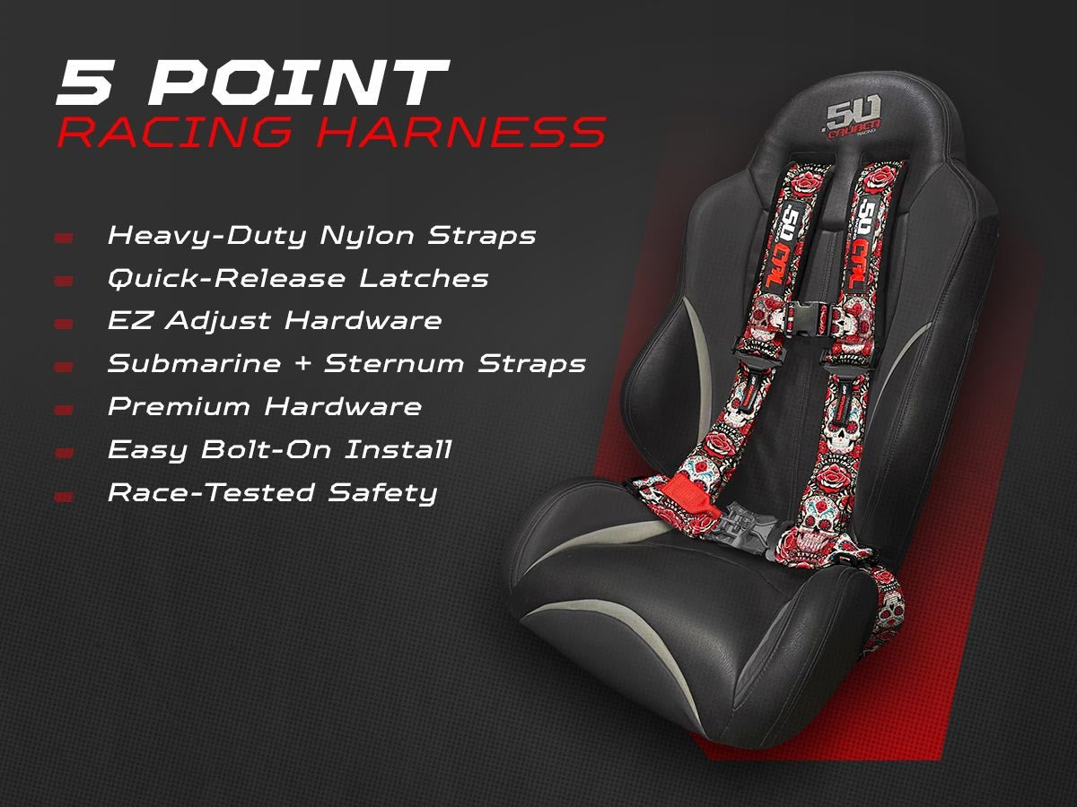 2" & 3" 4pt & 5pt Elite Series Race Latch "EZ" Adjust Harness