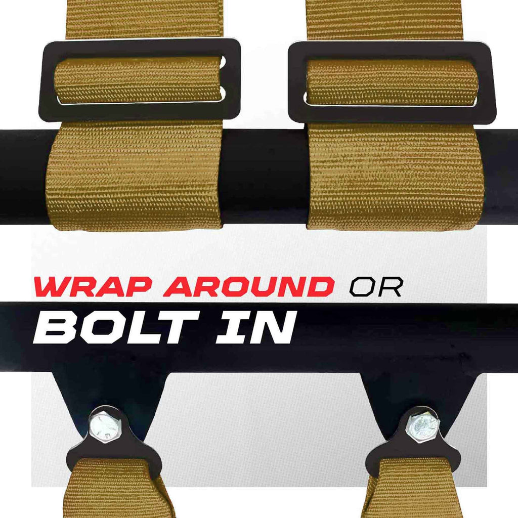 2" & 3" 4 point Harness with push button release