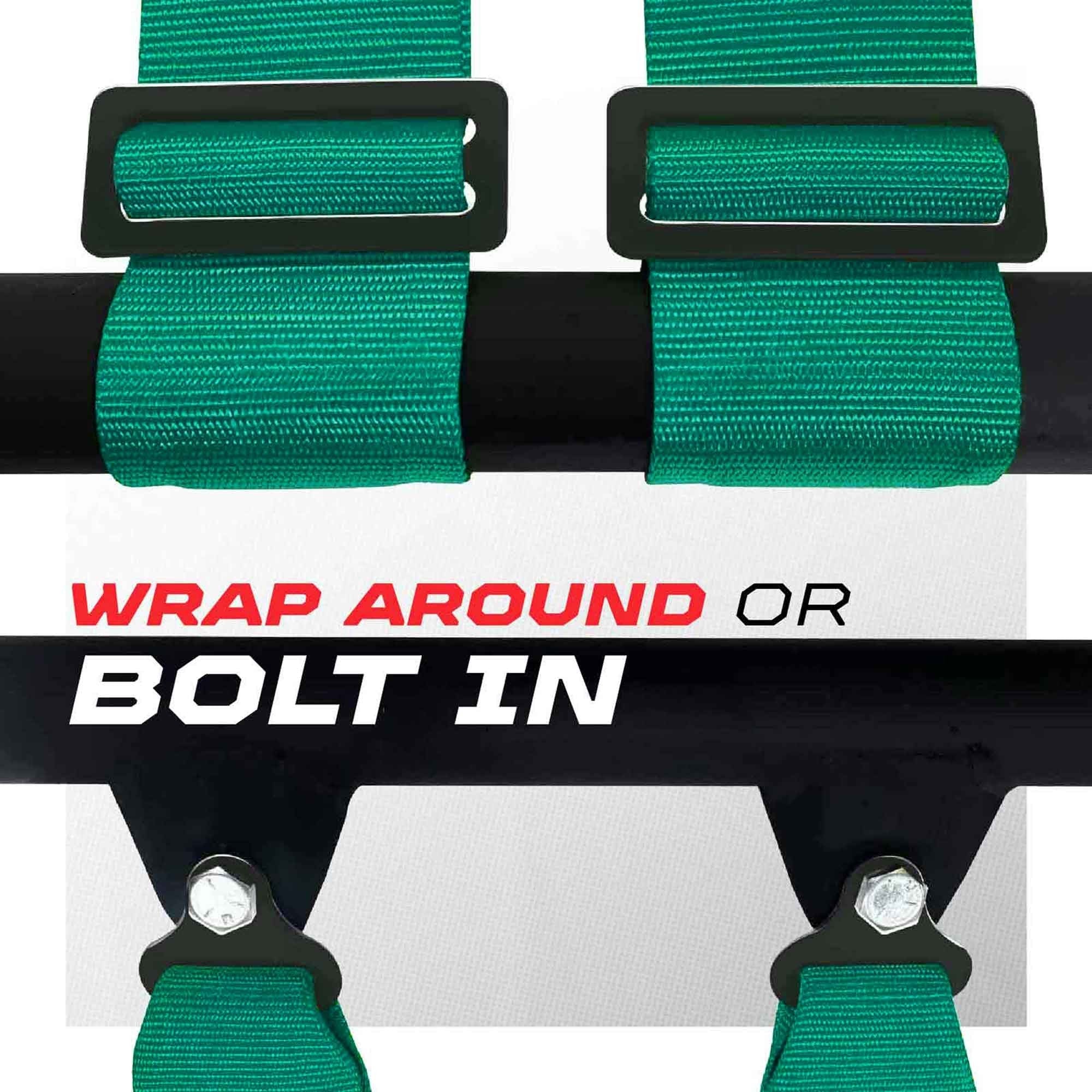 2" & 3" 4 point Harness with push button release