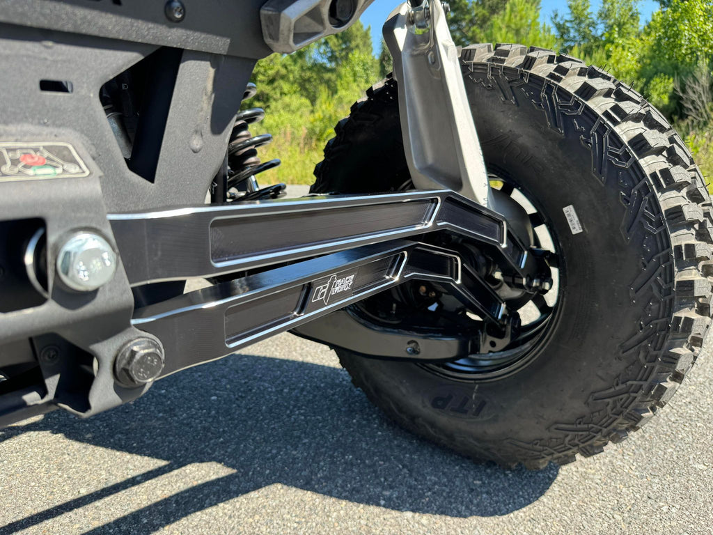 Maverick R Pro Rock High Clearance Billet Radius Rod Kit for use with Double E Rear Sway Bar