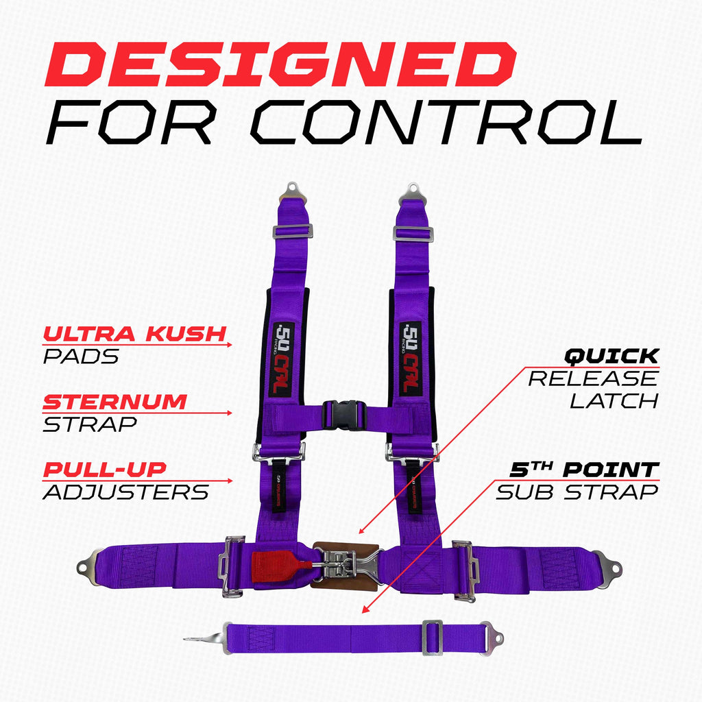 2" 5 point Harness 50 Caliber Racing Harness
