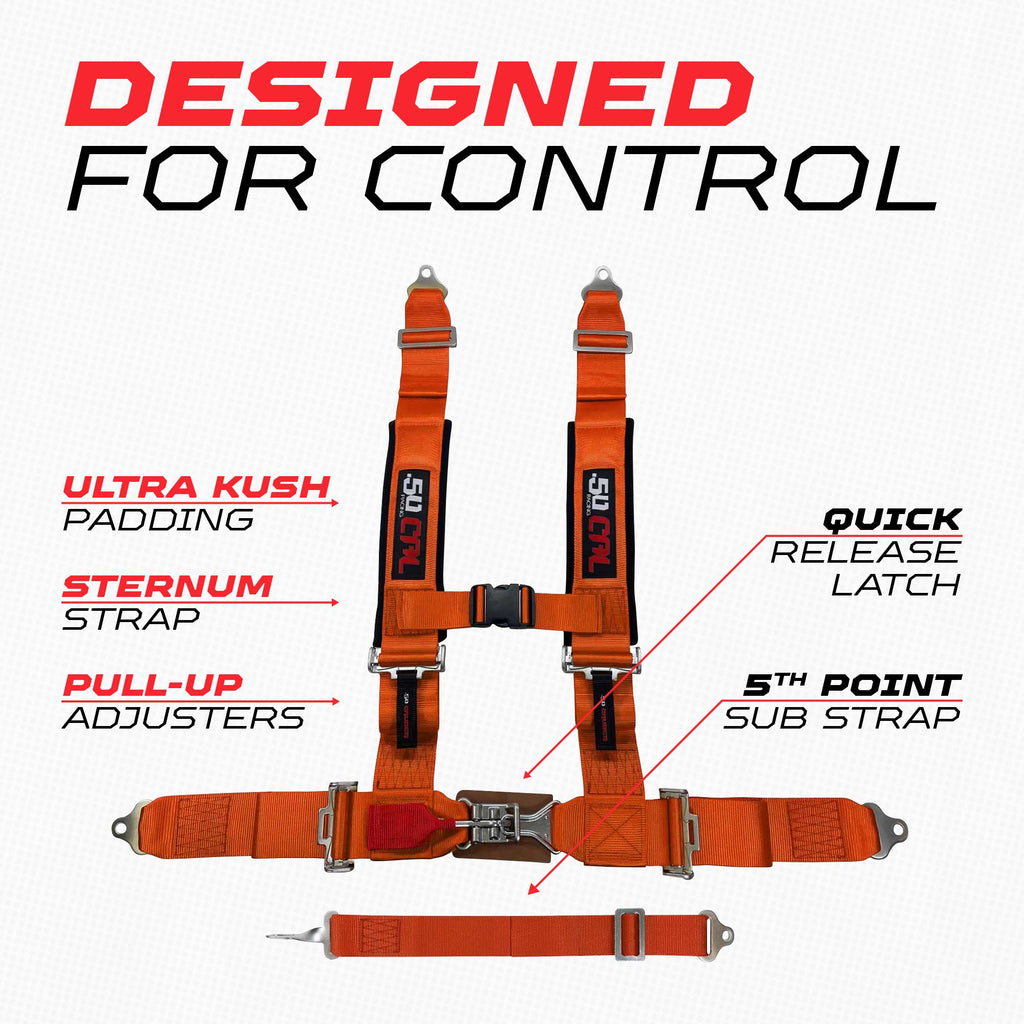 3" 5 point Harness 50 Caliber Racing Harness
