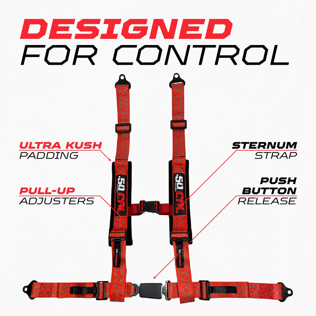 2" & 3" 4 point Harness with push button release "Elite Series"