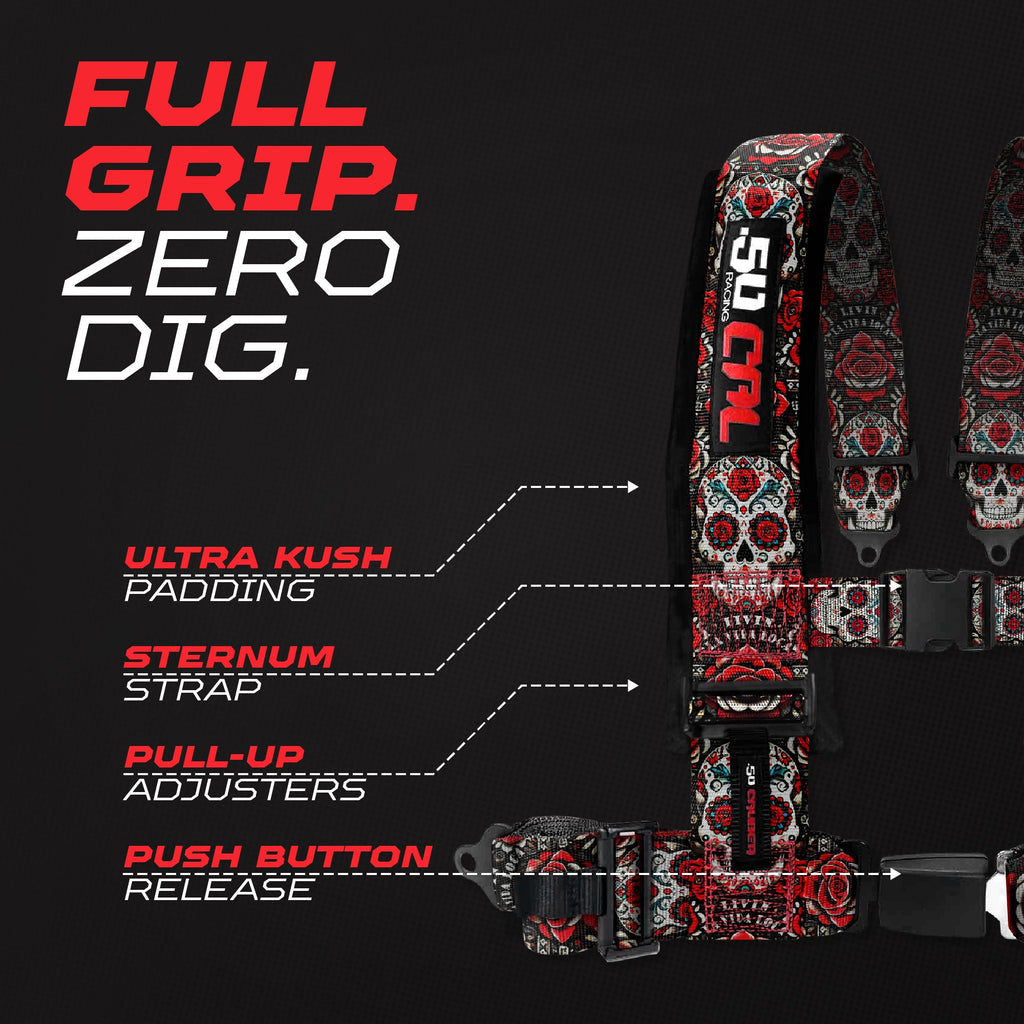 2" & 3" 4 point Harness with push button release "Elite Series"