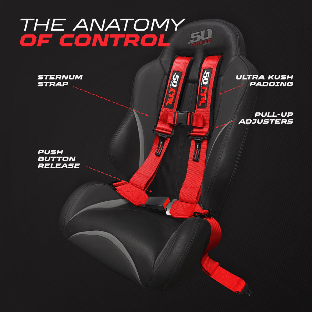 2" & 3" 4 point Harness with push button release