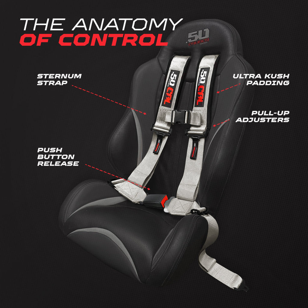 2" & 3" 4 point Harness with push button release