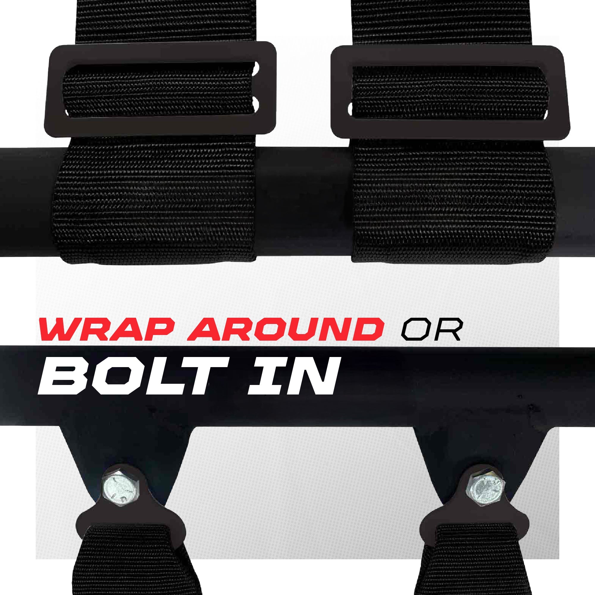 2" & 3" 4 point Harness with push button release
