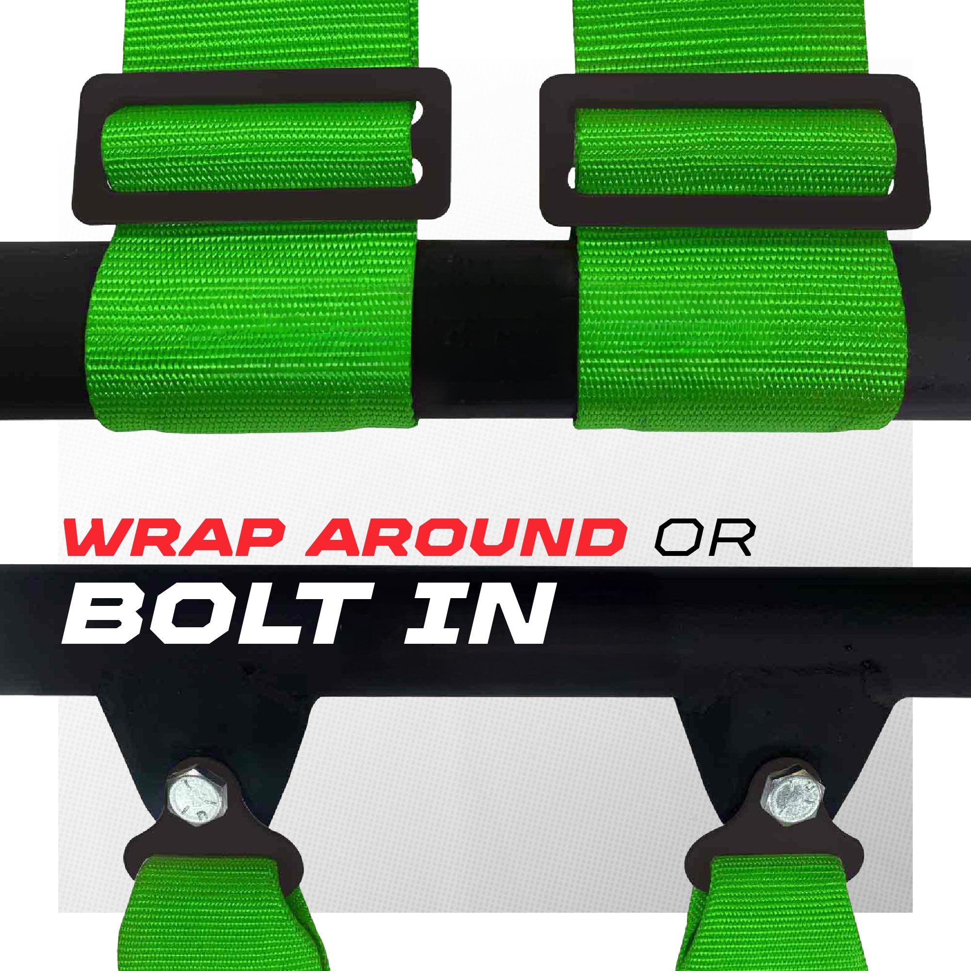 2" & 3" 4 point Harness with push button release