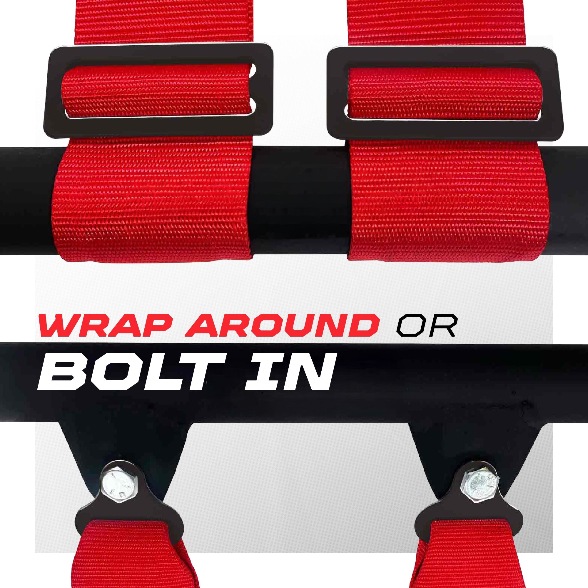 2" & 3" 4 point Harness with push button release
