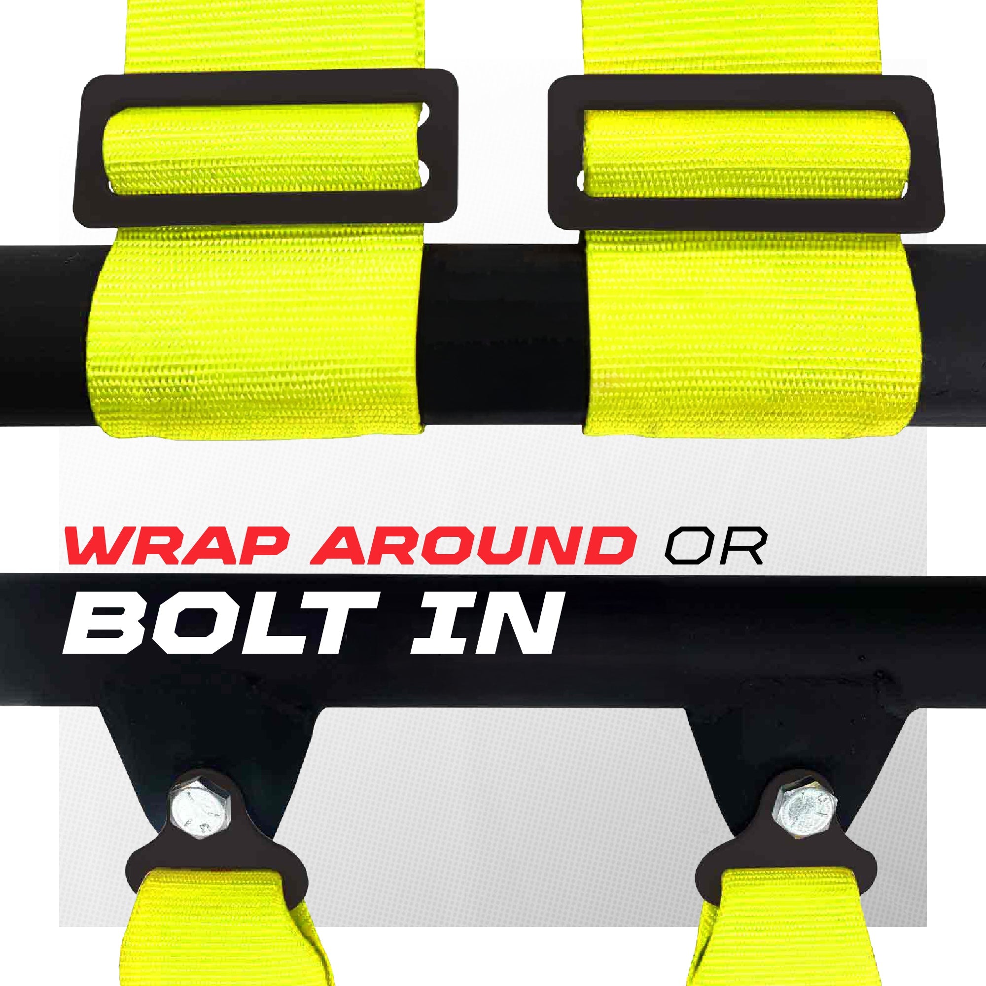 2" & 3" 4 point Harness with push button release