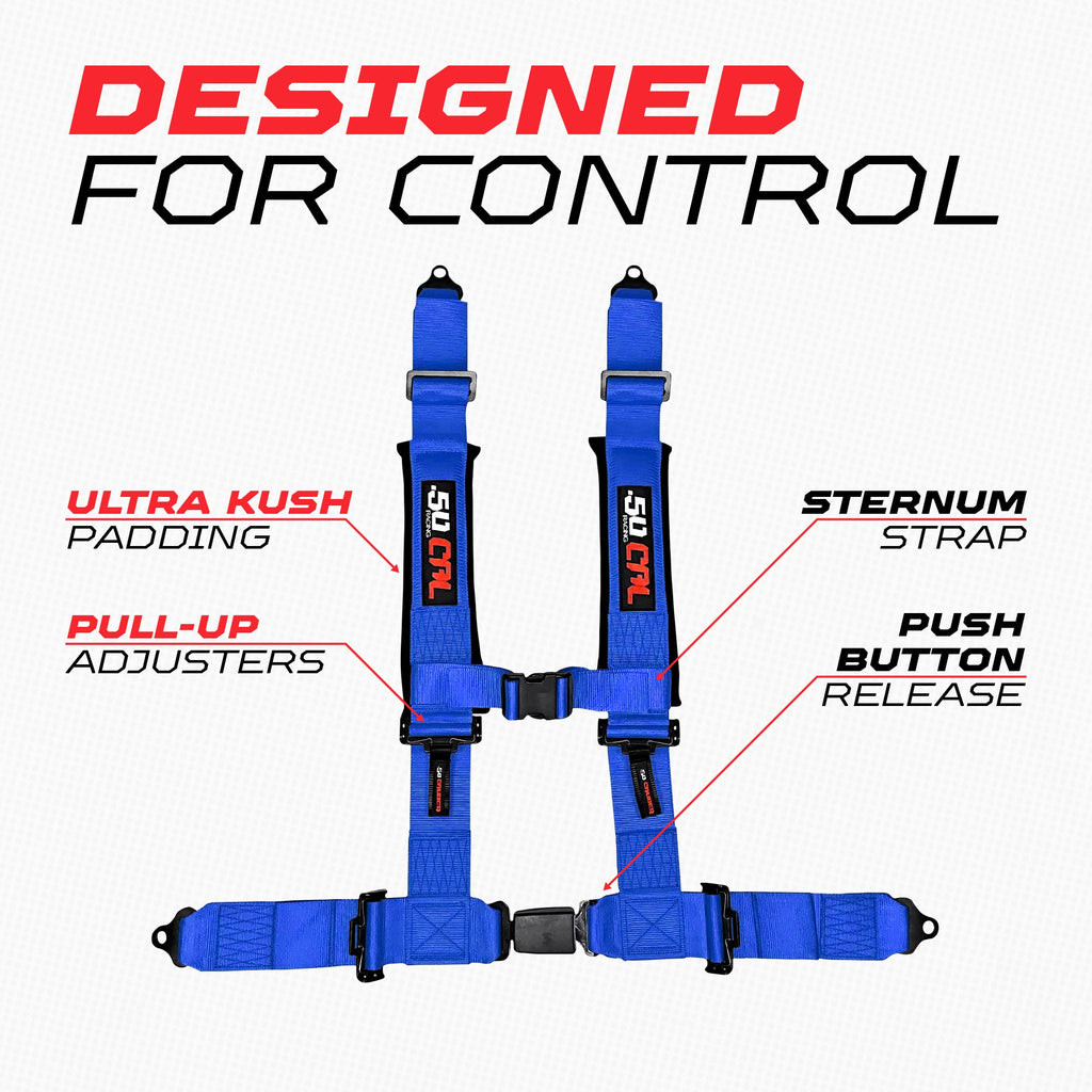 2" & 3" 4 point Harness with push button release