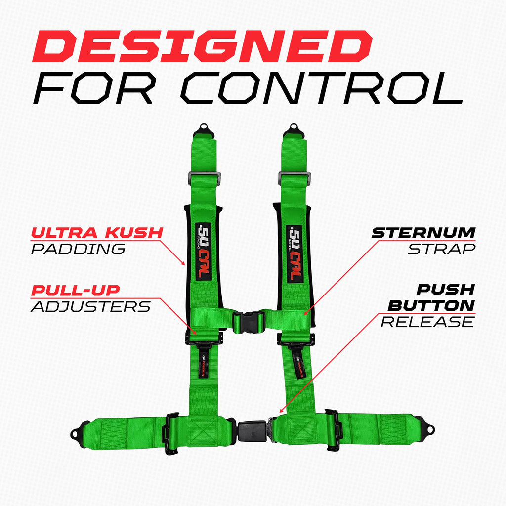 2" & 3" 4 point Harness with push button release