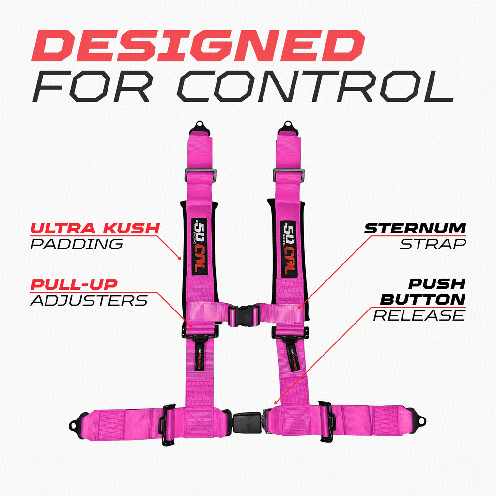2" & 3" 4 point Harness with push button release