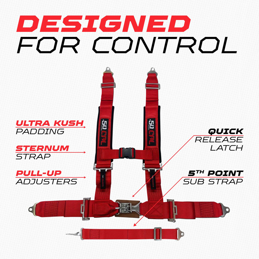 2" 5 point Harness 50 Caliber Racing Harness