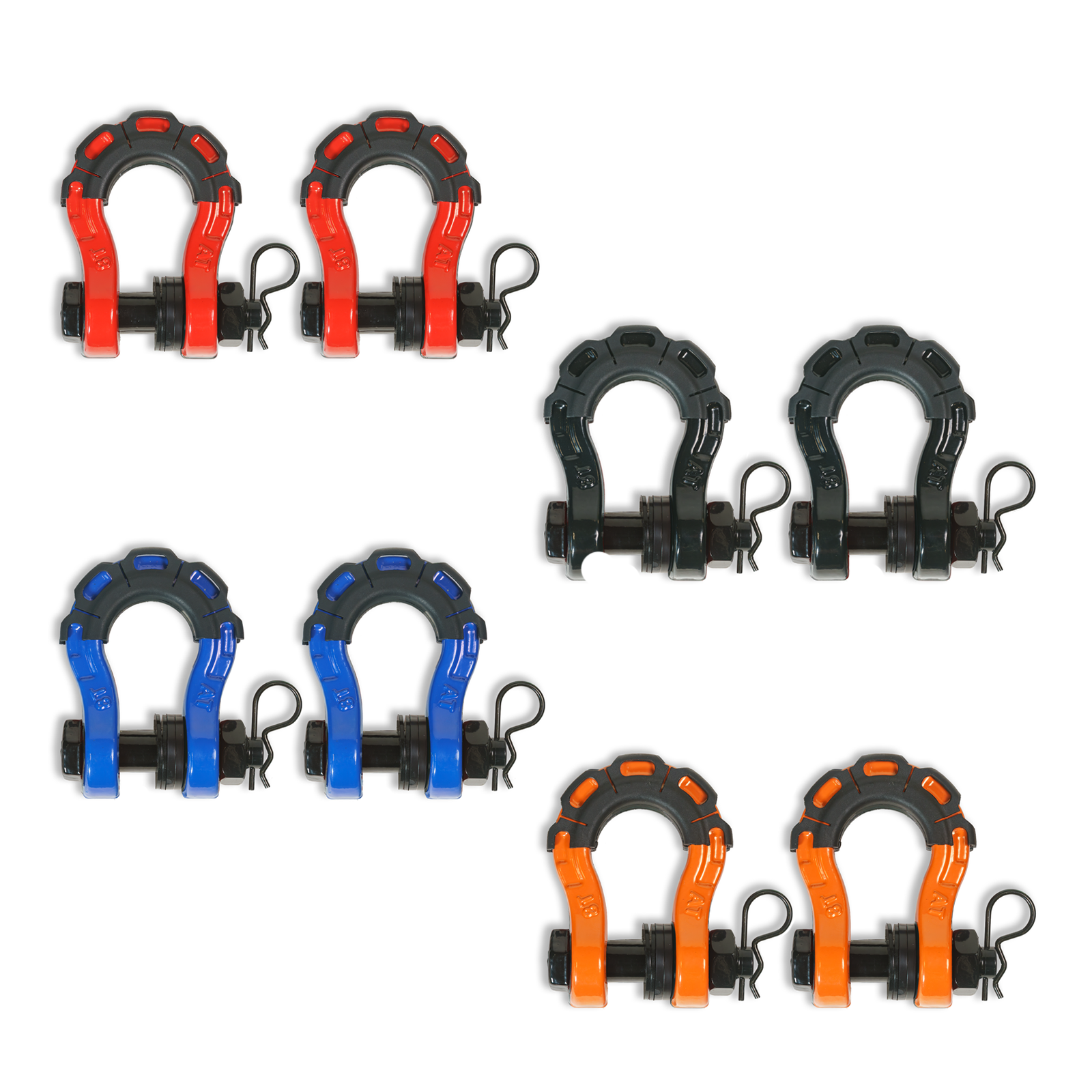 3/4” Forged Steel D-shackle set (8T) (LIFE TIME WARRANTY*)