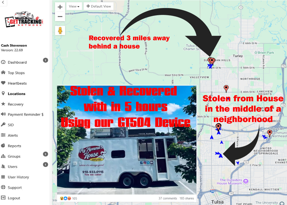 *GT502 - Battery Powered - Passive Tracking  - Great on "for sale" vehicles