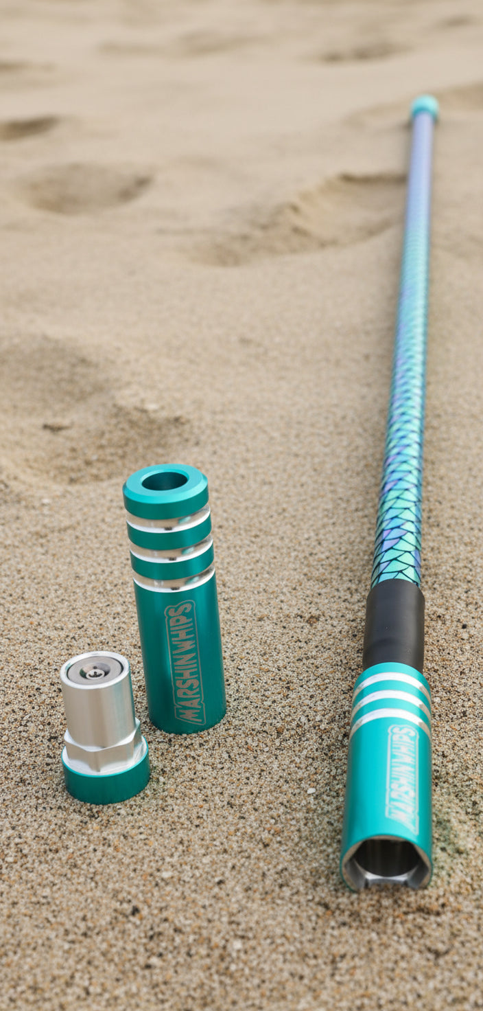 Game Changer LED Whip - Striking Teal Single